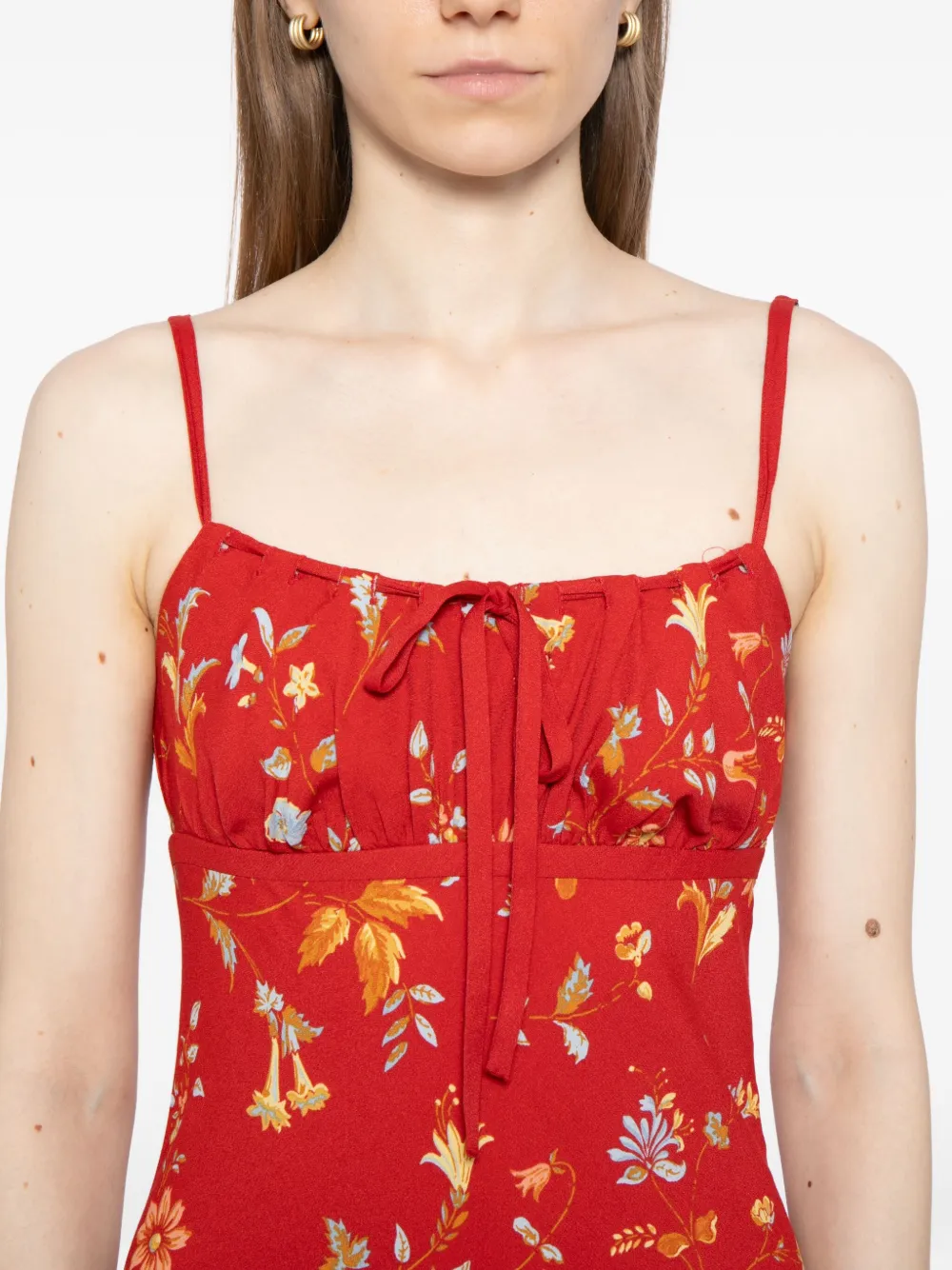 Reformation Camira Dress In Red