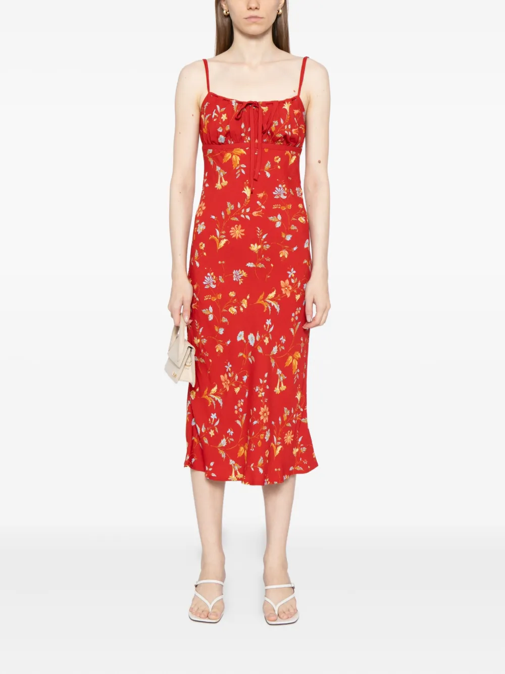 Reformation Camira jurk - Rood
