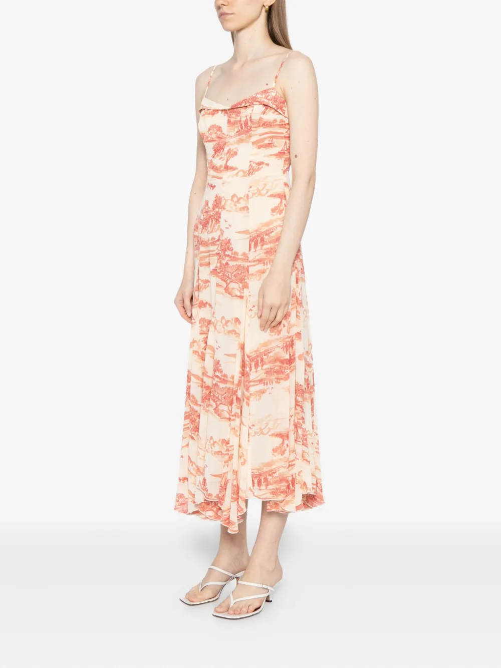 Reformation Fredo Dress In Neutral