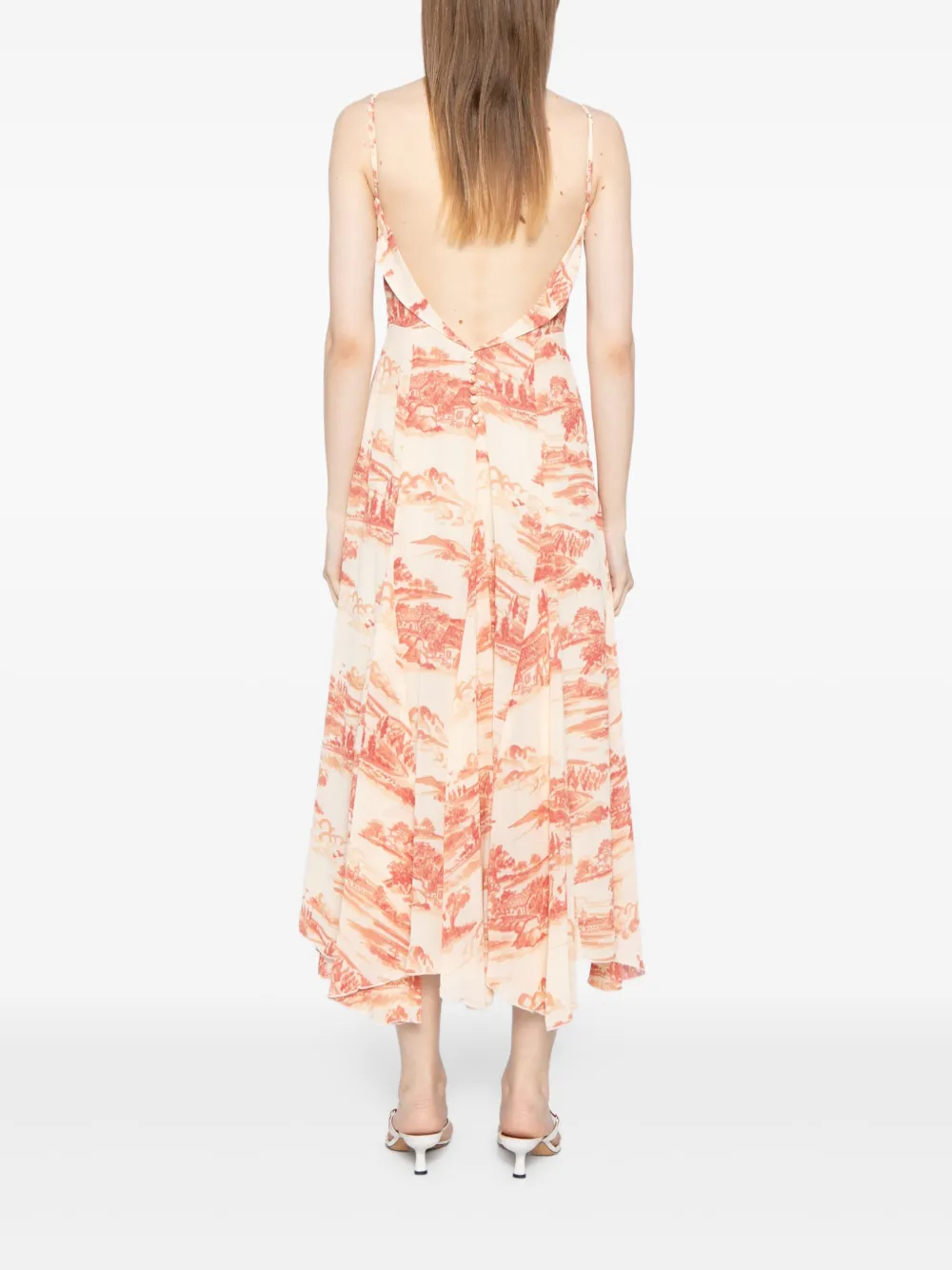 Reformation Fredo jurk Beige