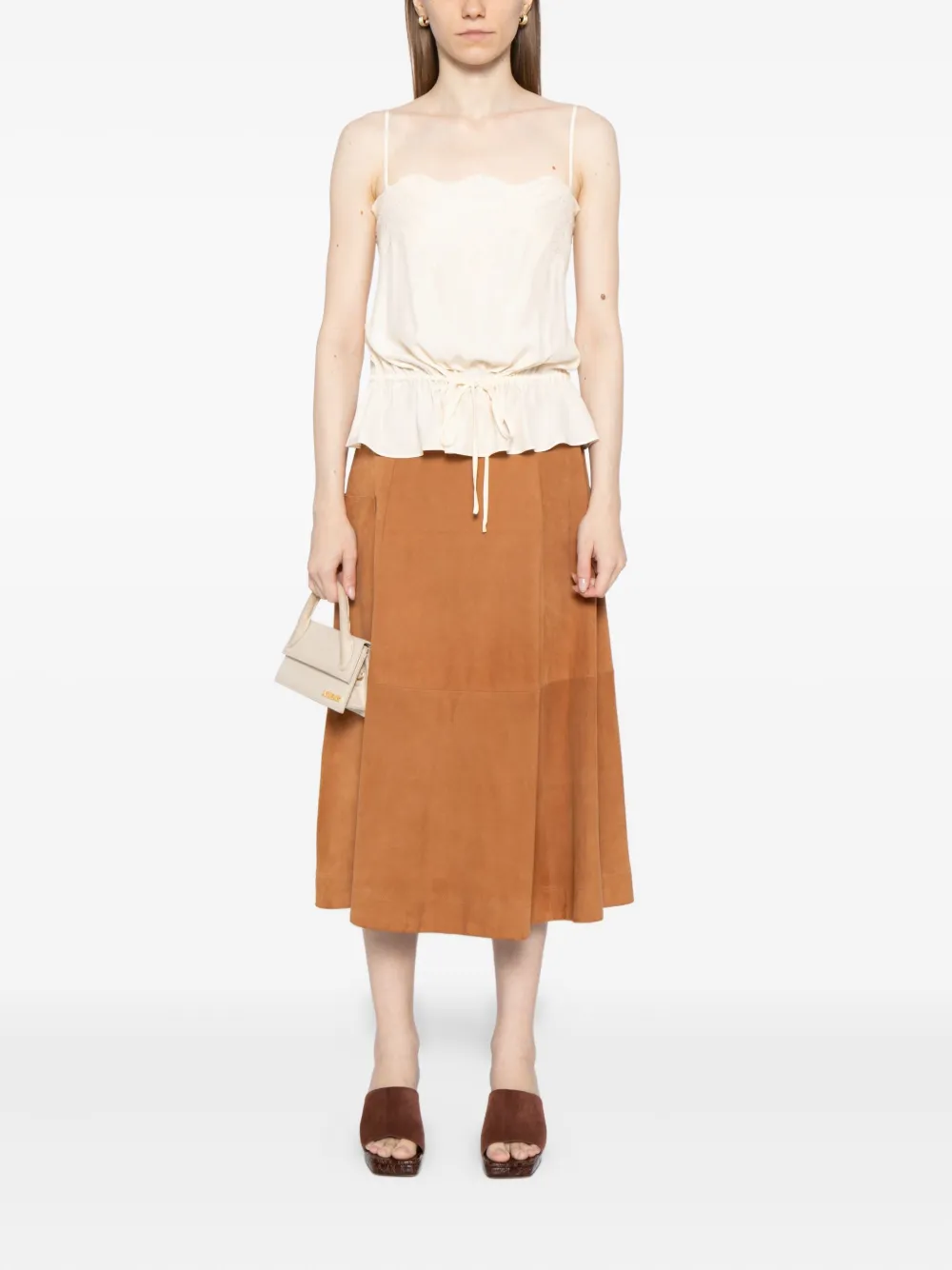 Reformation Silvia tanktop Beige