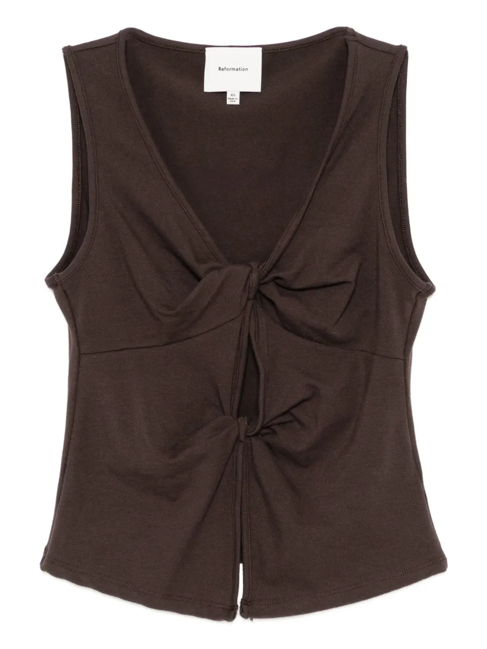 Reformation Tefi vest top | Brown | Image 1