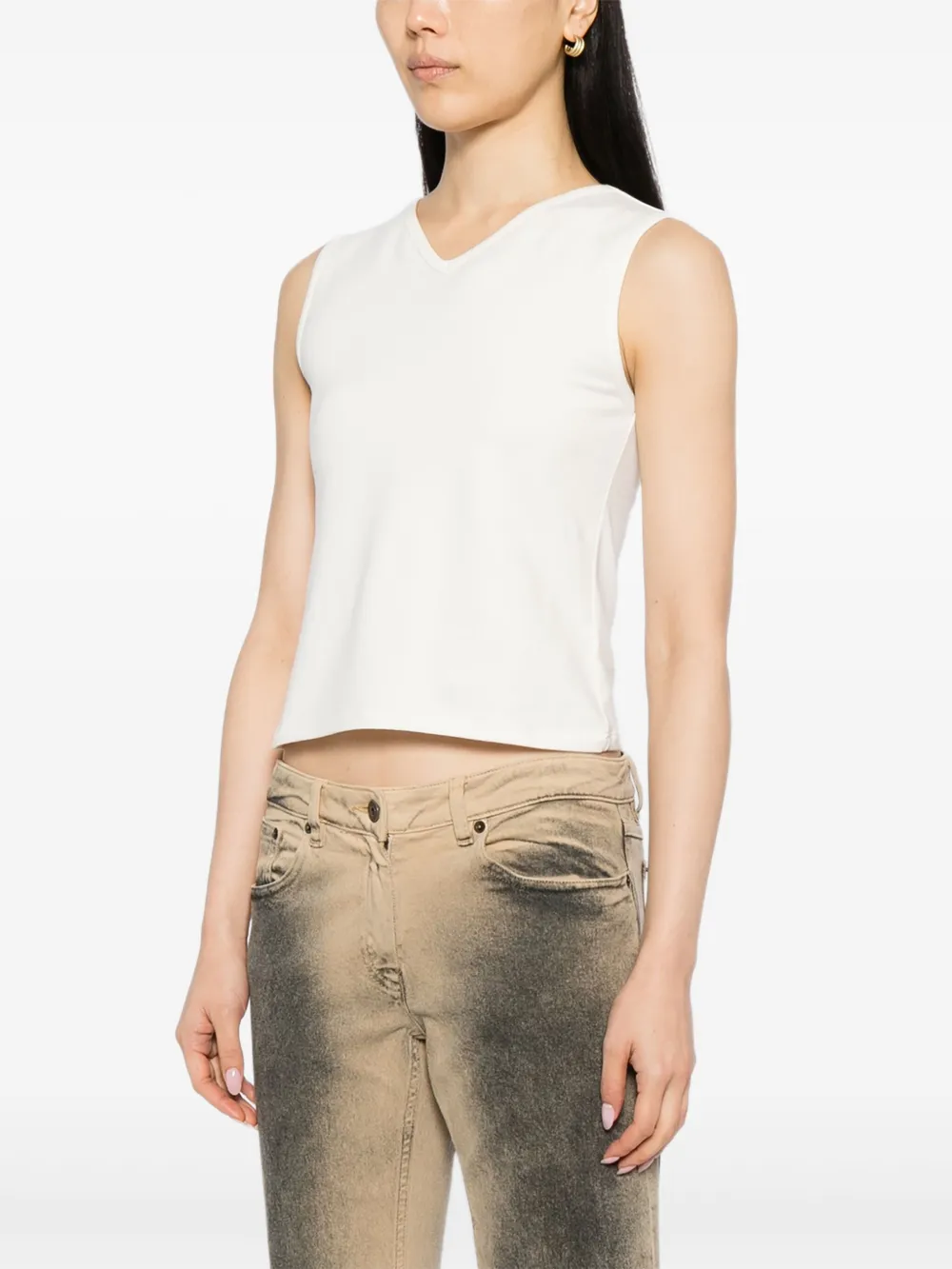 Reformation Wren vest Beige