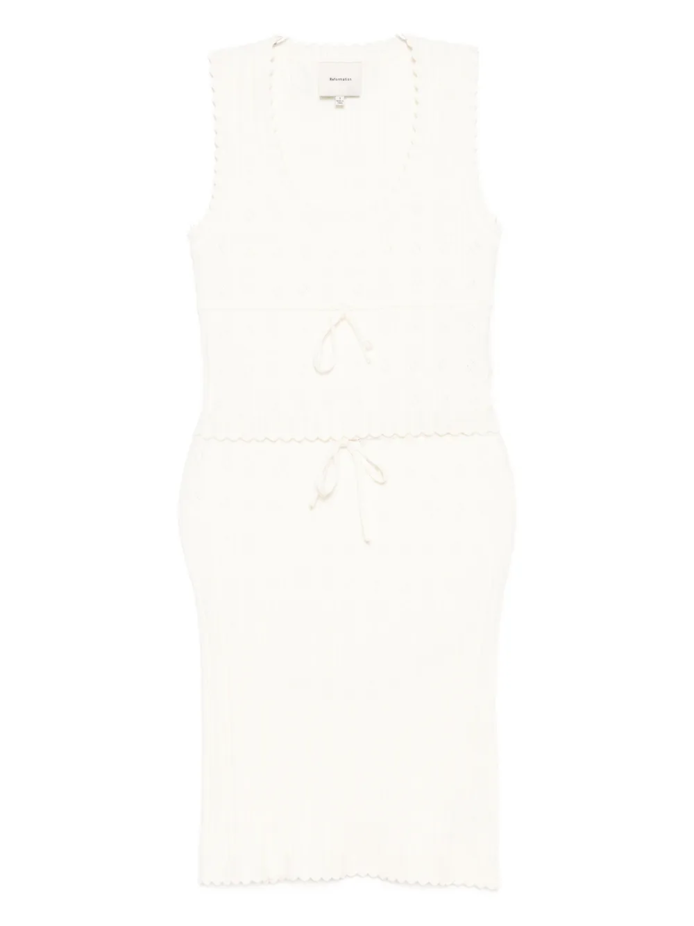 Reformation Erin Skirt Set In White