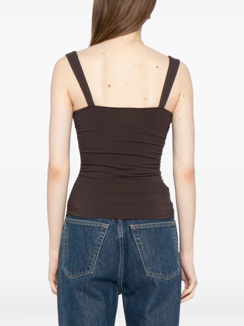 Reformation Trish vesttop Bruin