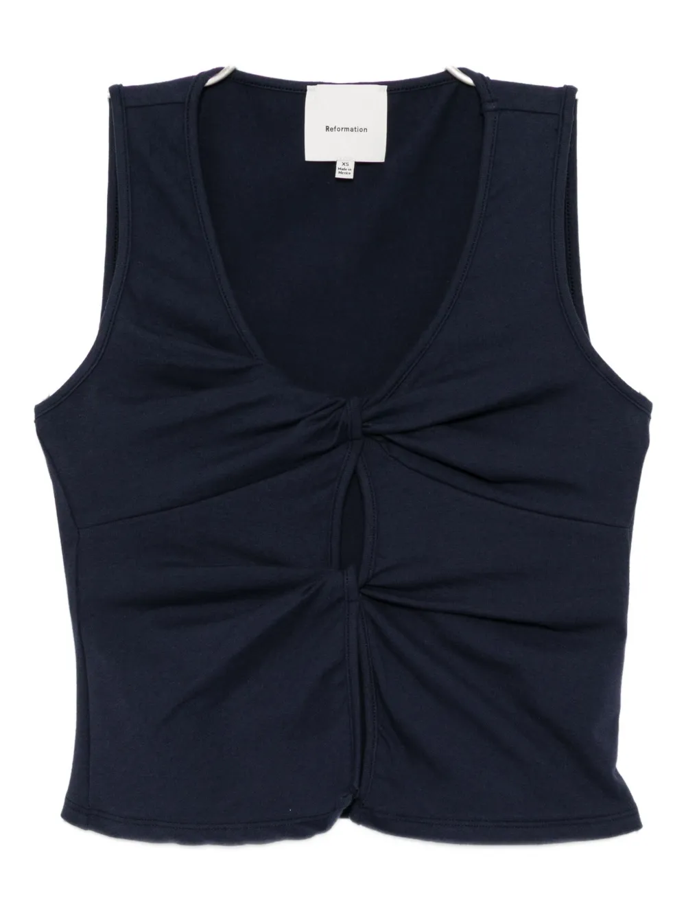 Reformation Tefi Vest Top In Blue