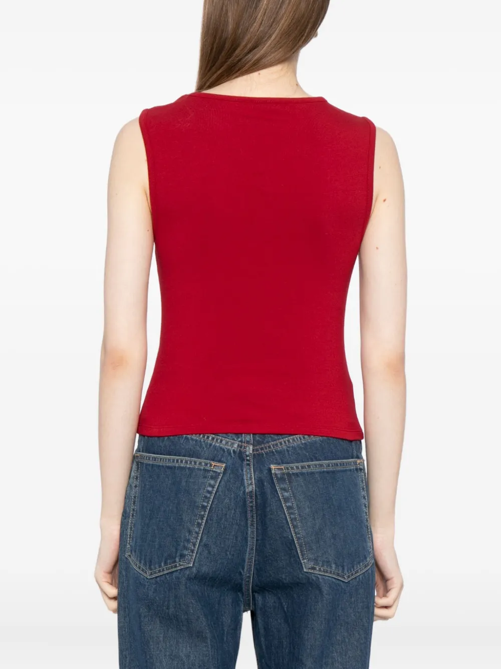 Reformation Wren Tank Top In Red
