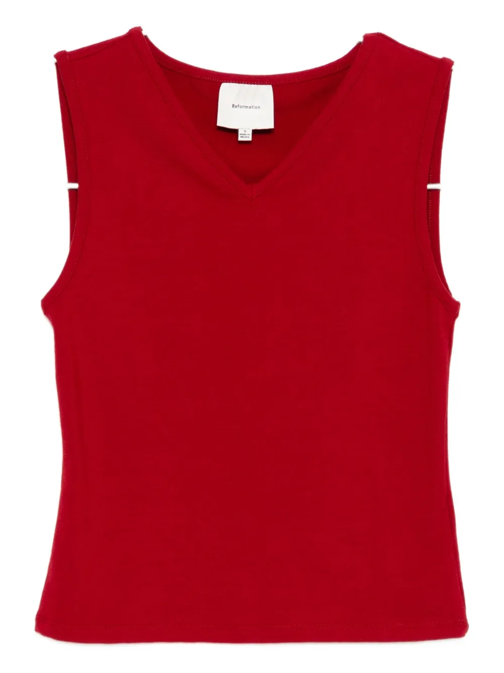 Reformation Wren Tank Top In Red