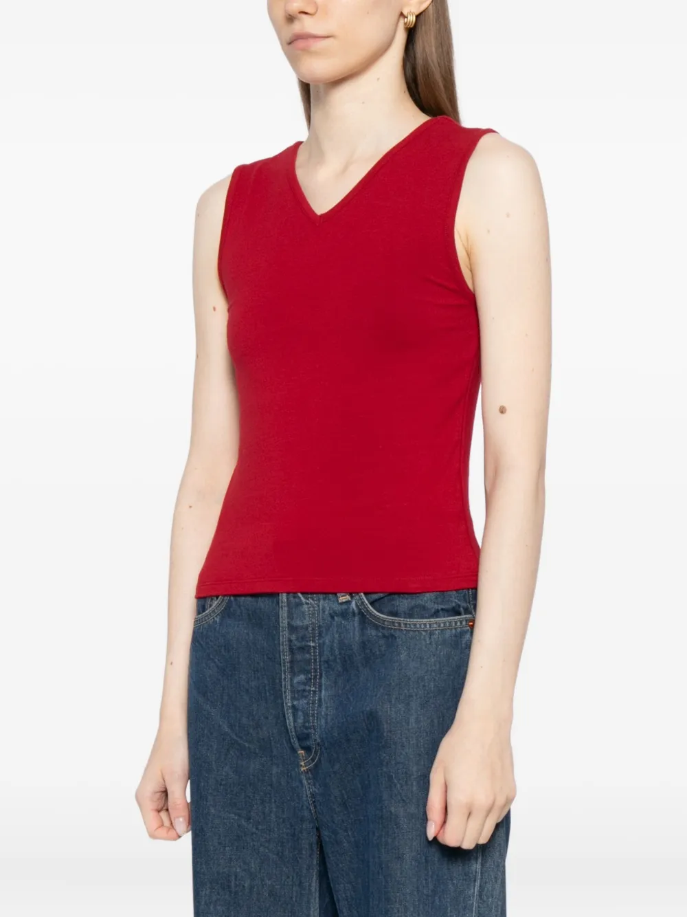Reformation Wren Tank Top In Red