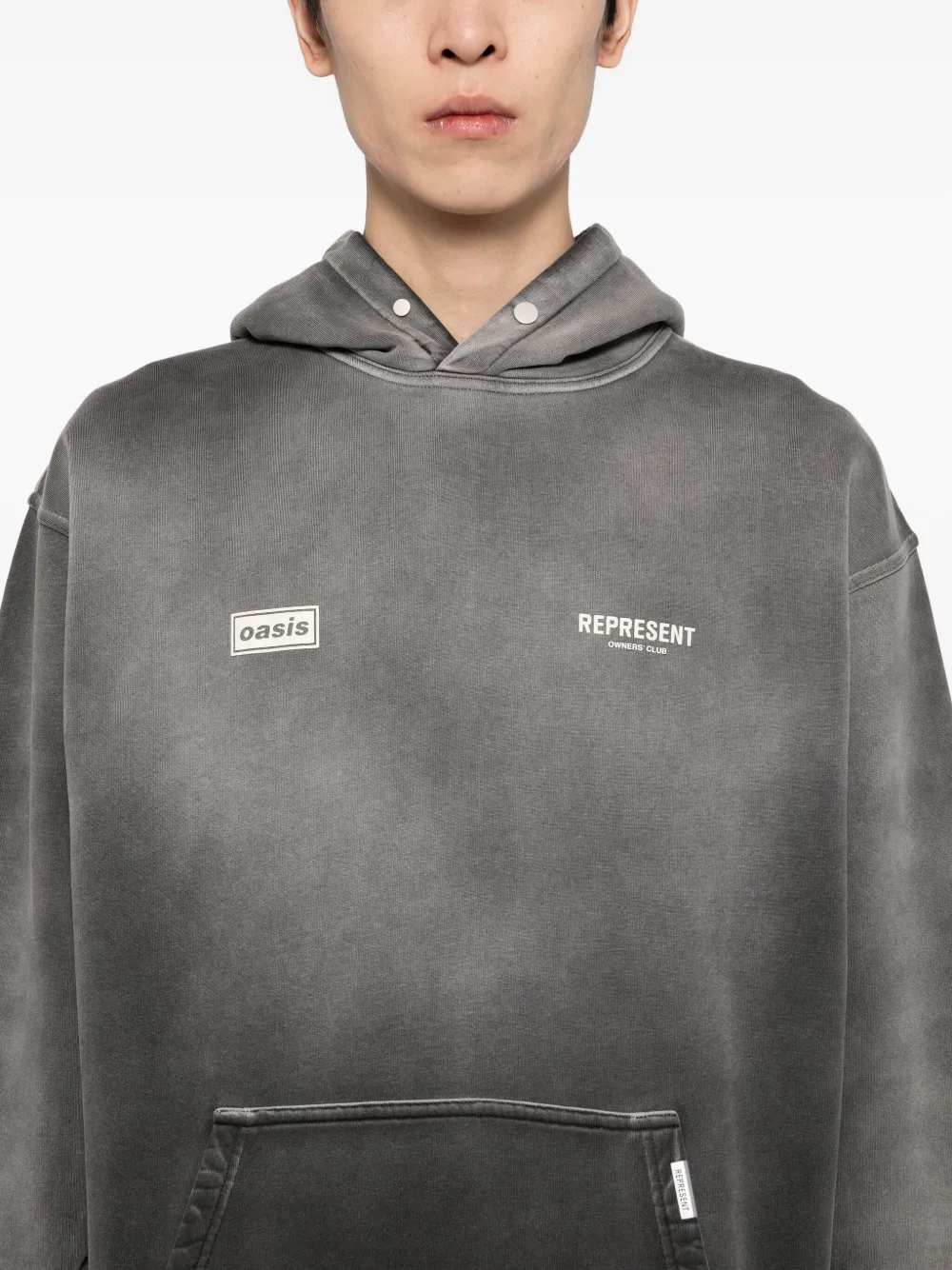 Represent x Oasis Owners Club hoodie Grijs