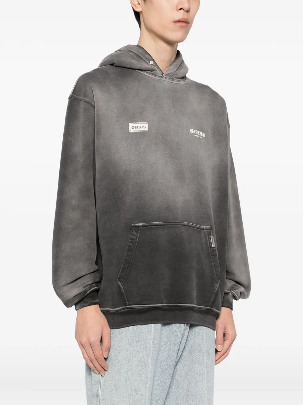 Represent x Oasis Owners Club hoodie Grijs
