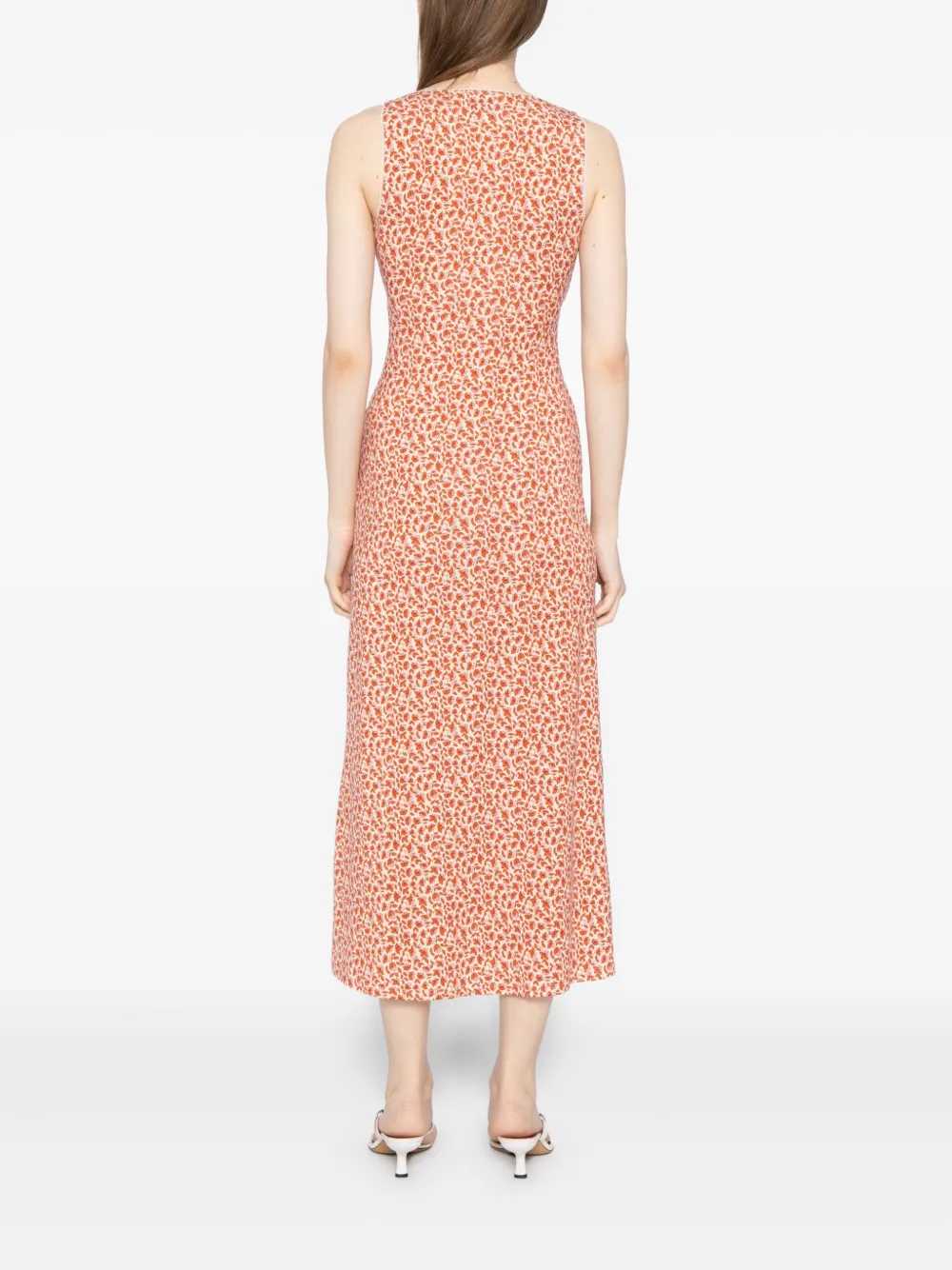 Reformation Brayden Dress In Orange