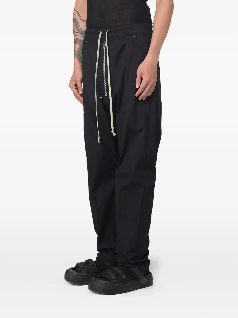 Rick Owens Bela broek met rits Zwart
