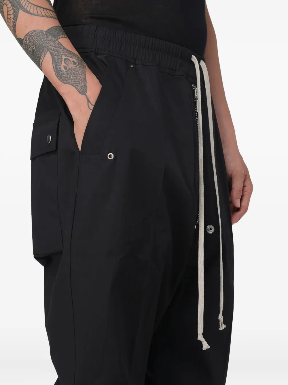 Rick Owens Bela broek met rits Zwart