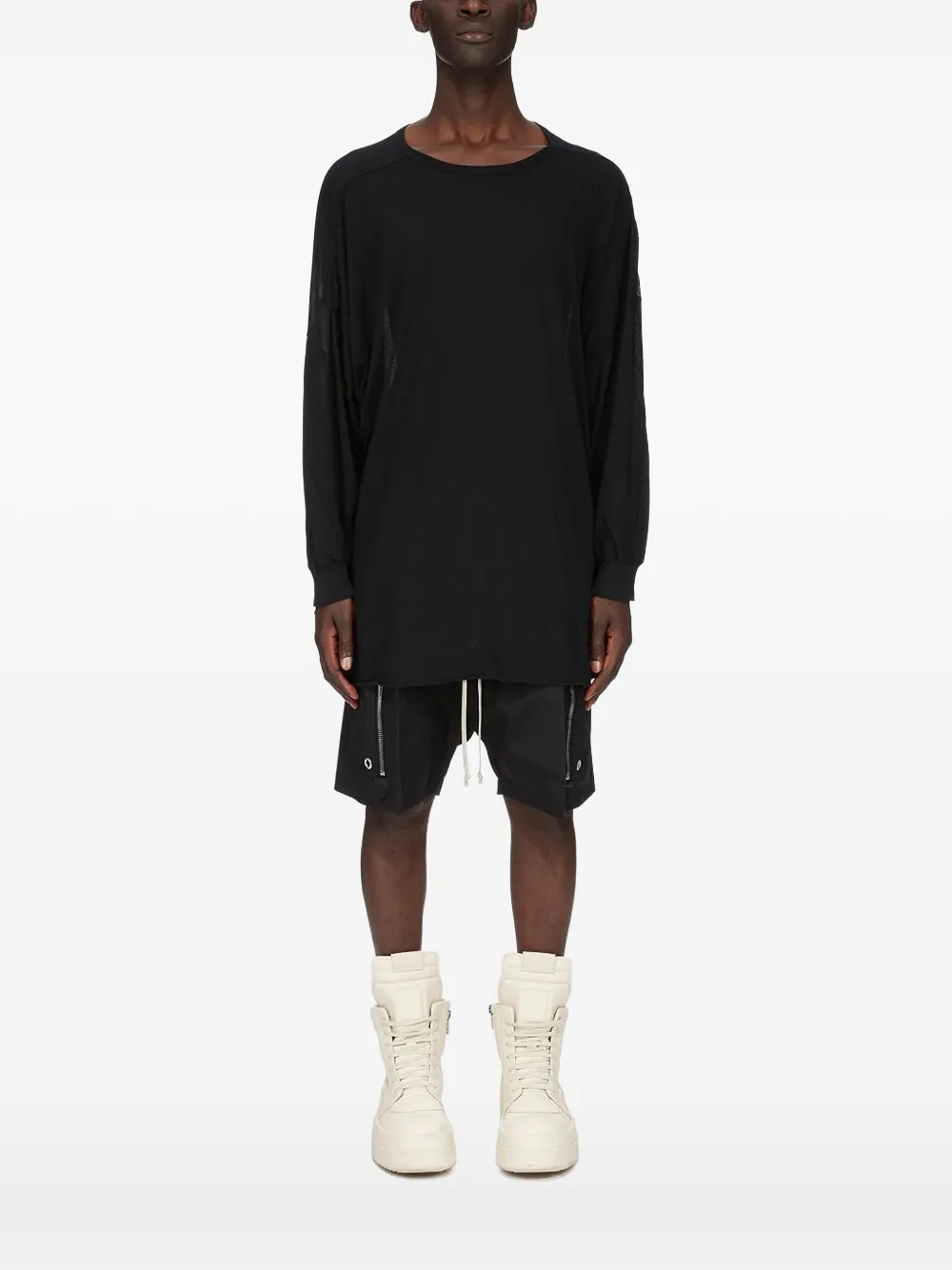 Rick Owens Bela side-zip shorts | Shorts para correr | Image 2