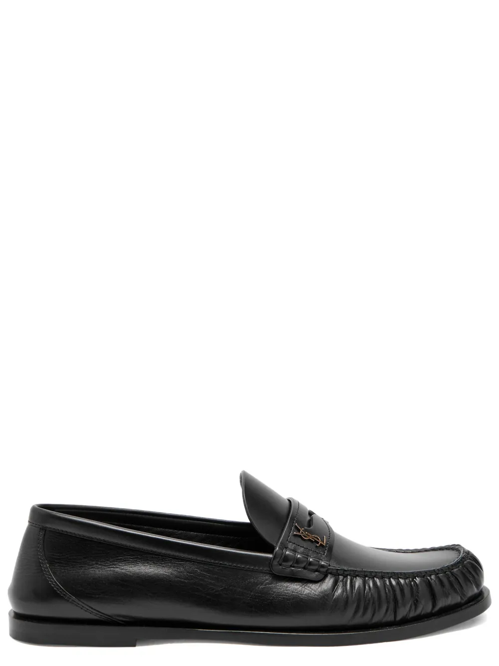 Saint Laurent leather loafers - Zwart
