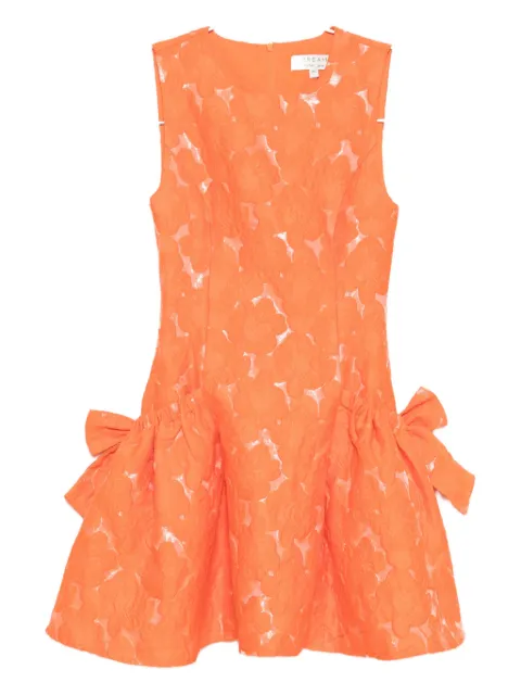 Sister Jane Dream tangerine jacquard mini dress