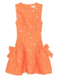 Sister Jane Dream tangerine jacquard mini dress - Orange