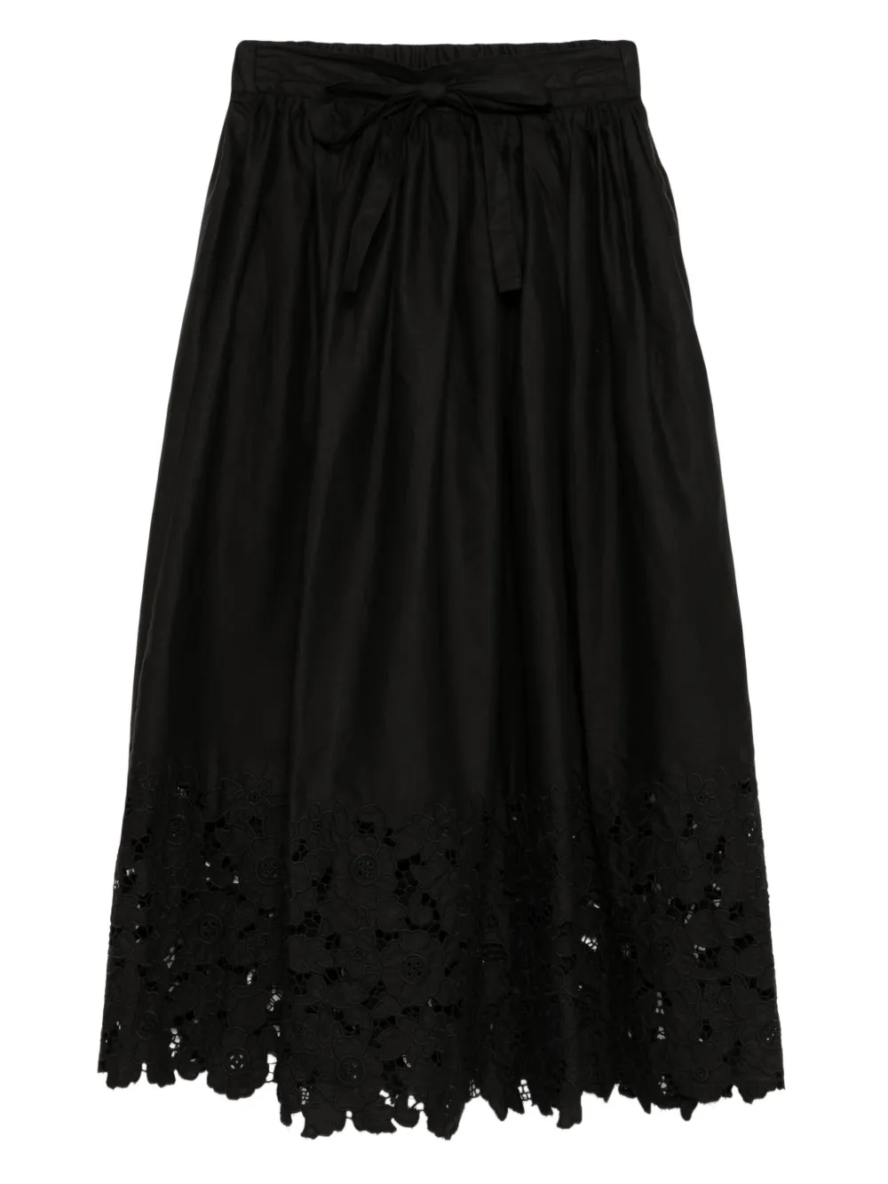 Sister Jane La fiesta embroidered maxi skirt - Nero
