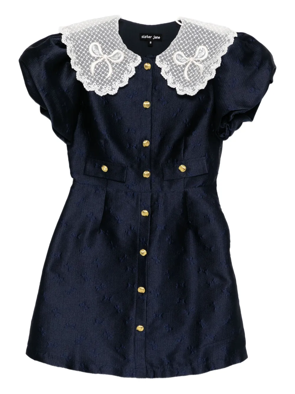 Sister Jane Buoy jacquard mini dress | Blue | Image 1