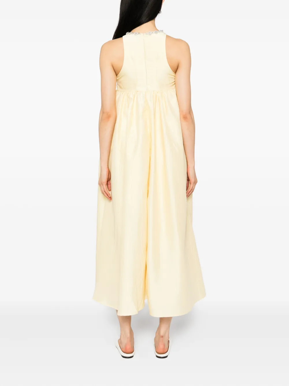 Sister Jane Dream Darya midi-jurk met juwelen Geel