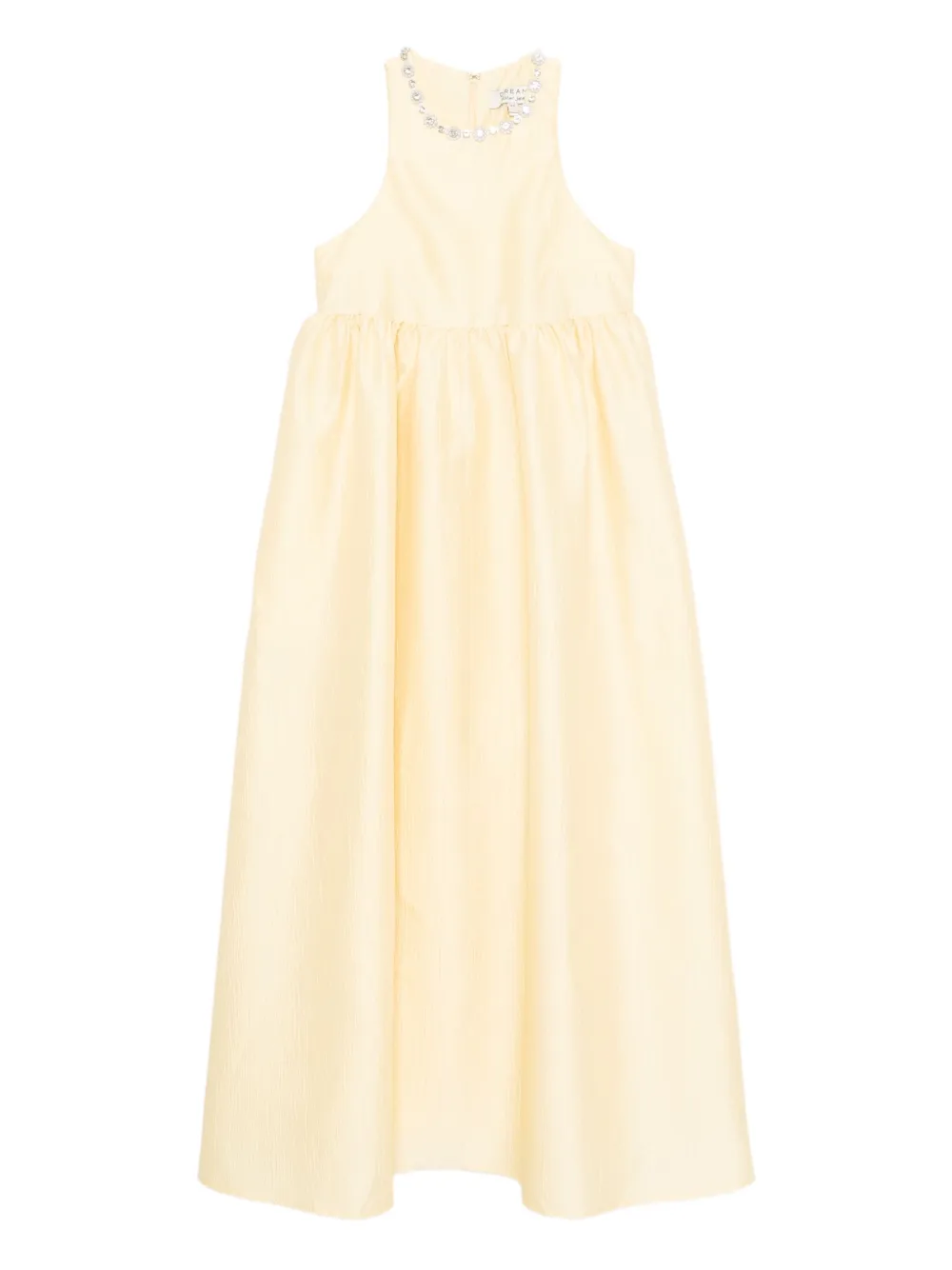 Sister Jane Dream Darya midi-jurk met juwelen Geel