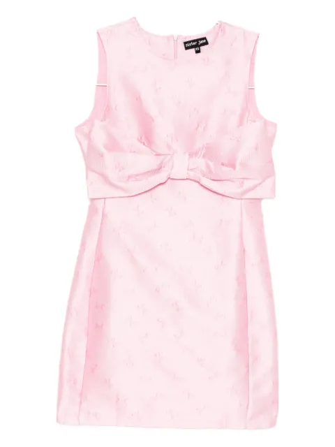 Sister Jane gali bow jacquard mini dress