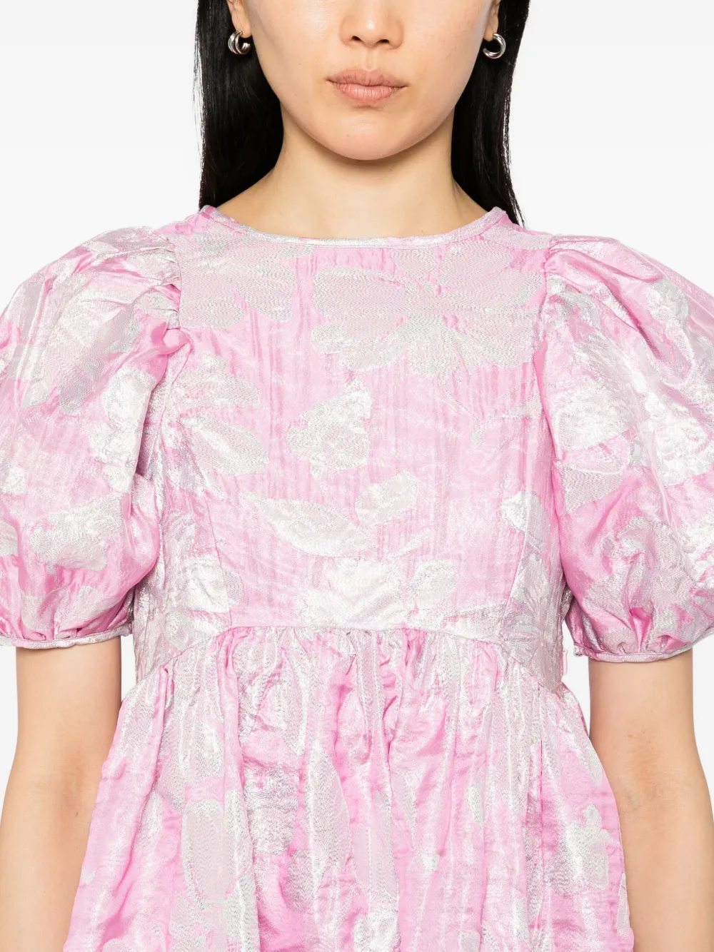 Sister Jane Ives midi-jurk met bloemenprint Roze