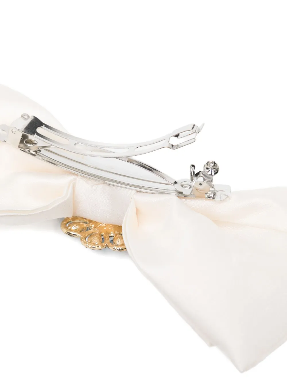 Sister Jane Fine Catch Bow Hair Clip In White