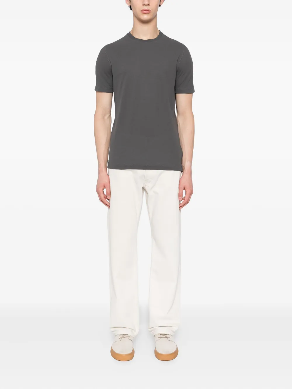 Slowear Katoenen T-shirt - Grijs