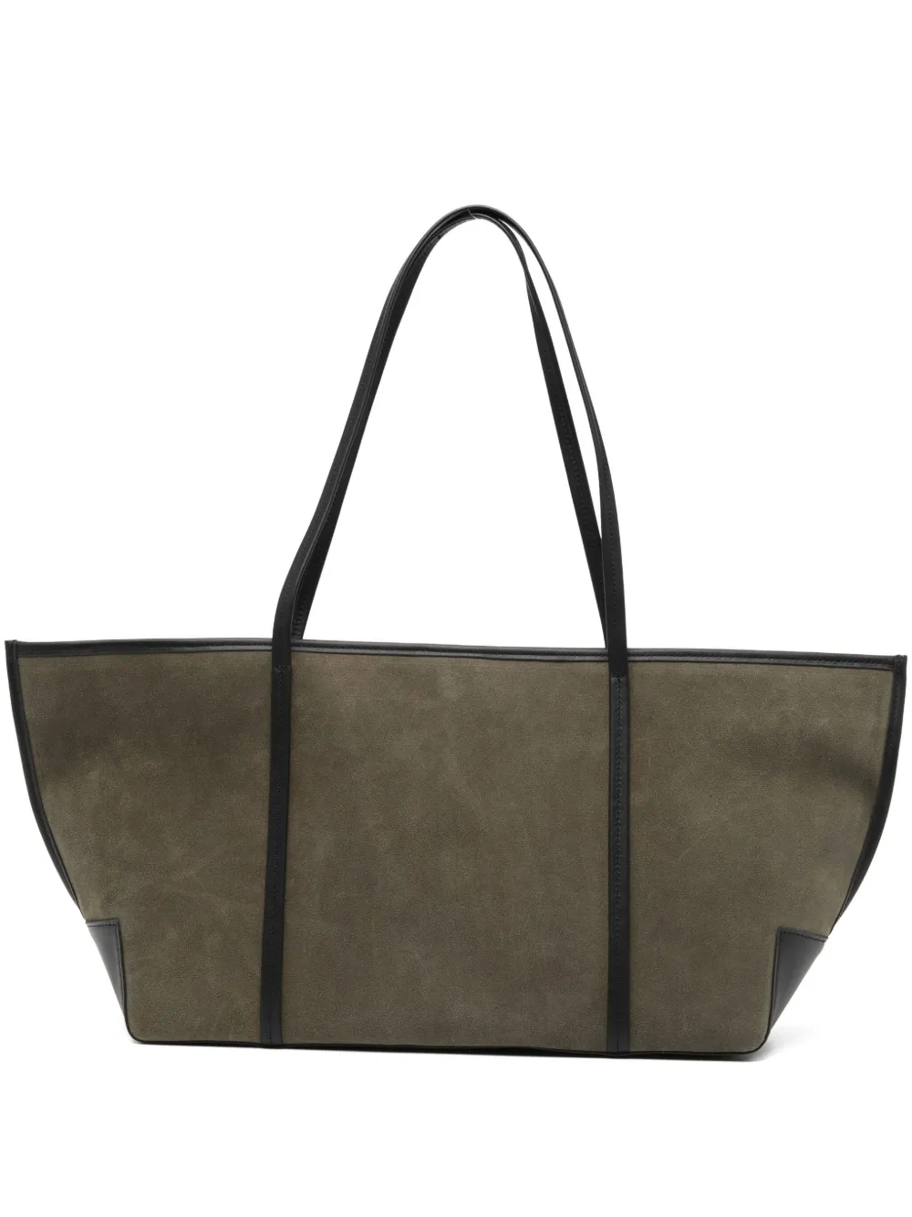 St Agni St. Agni Bateau Large Suede Tote Bag In Brown