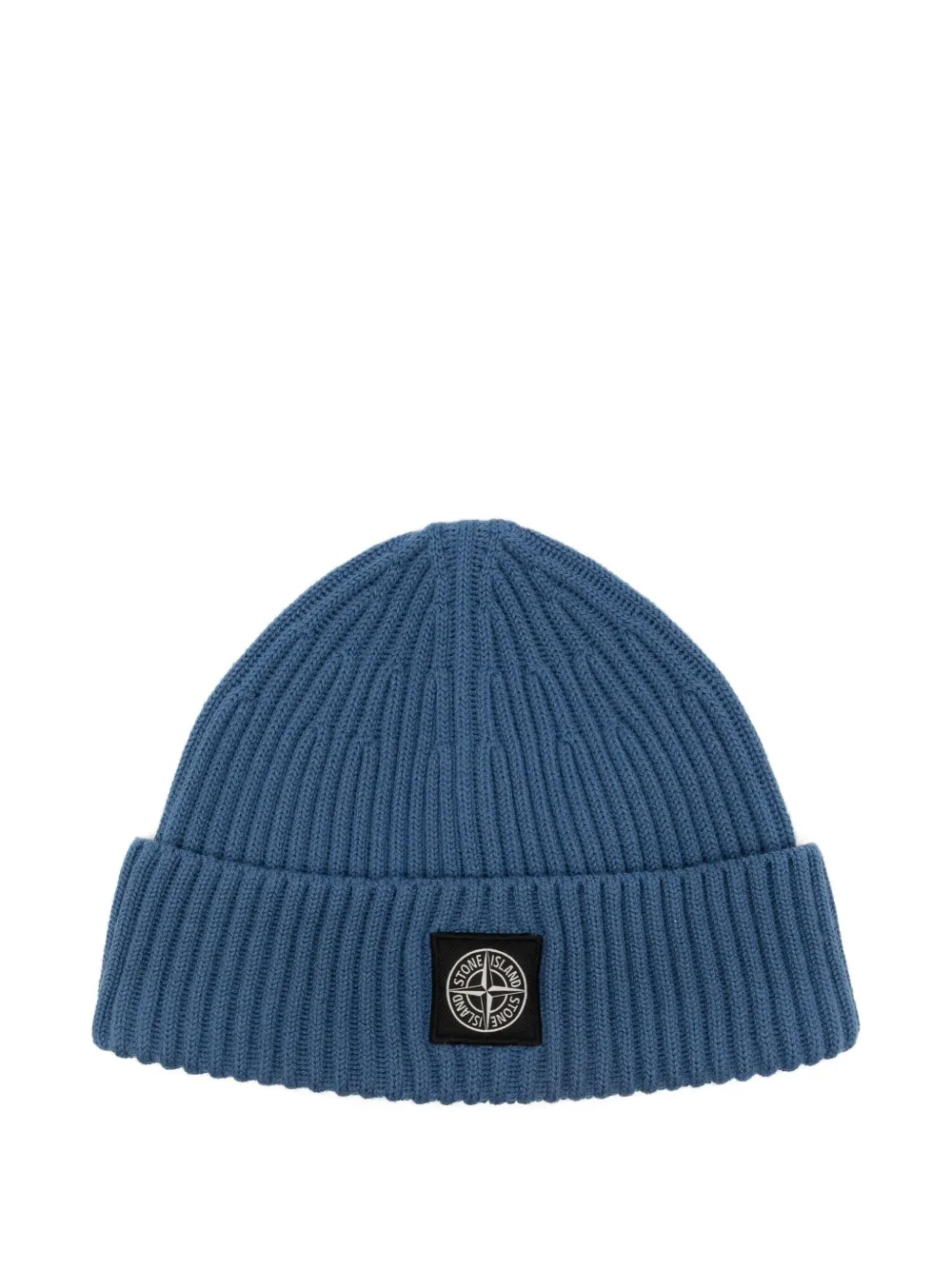 Stone Island logo-patch beanie | Blue | Image 1