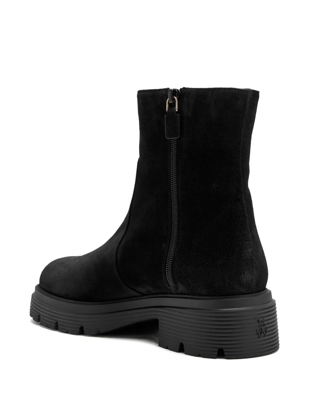 Stuart Weitzman Zip-detail Platform Boots In Black