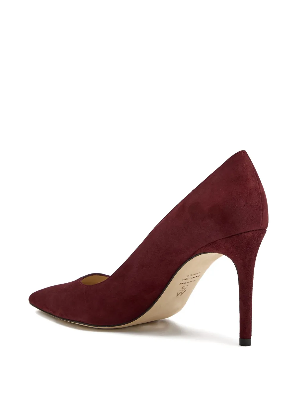 Stuart Weitzman suede pointed-toe pumps Brown