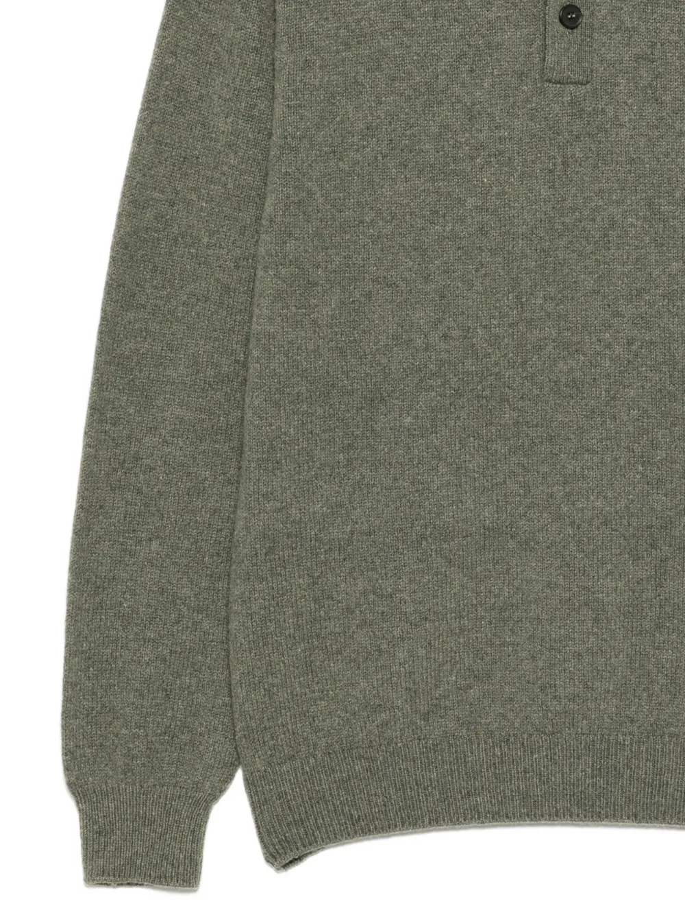 Sunspel Wollen poloshirt Groen