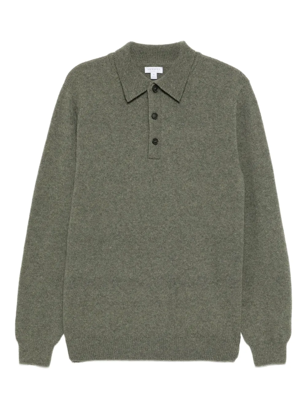 Sunspel wool polo shirt | Green | Image 1