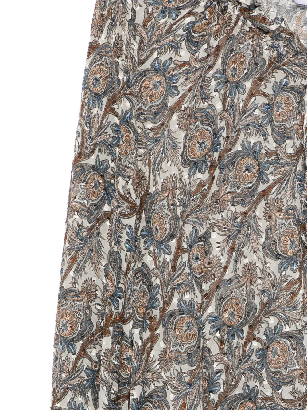 Veronica Beard Hickory Blouse In Brown