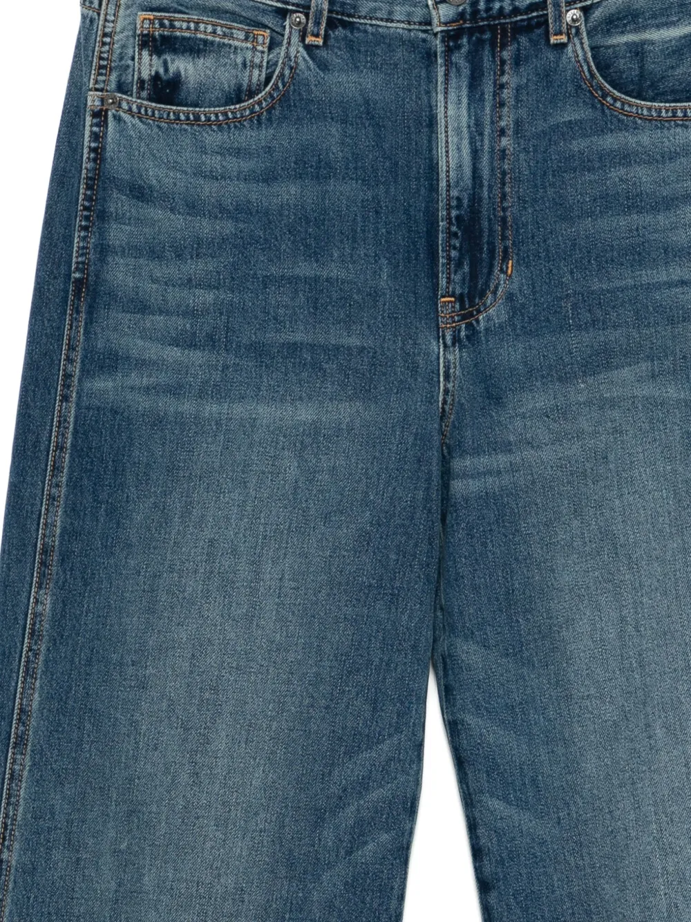 Veronica Beard Kasey jeans met wijde pijpen Blauw