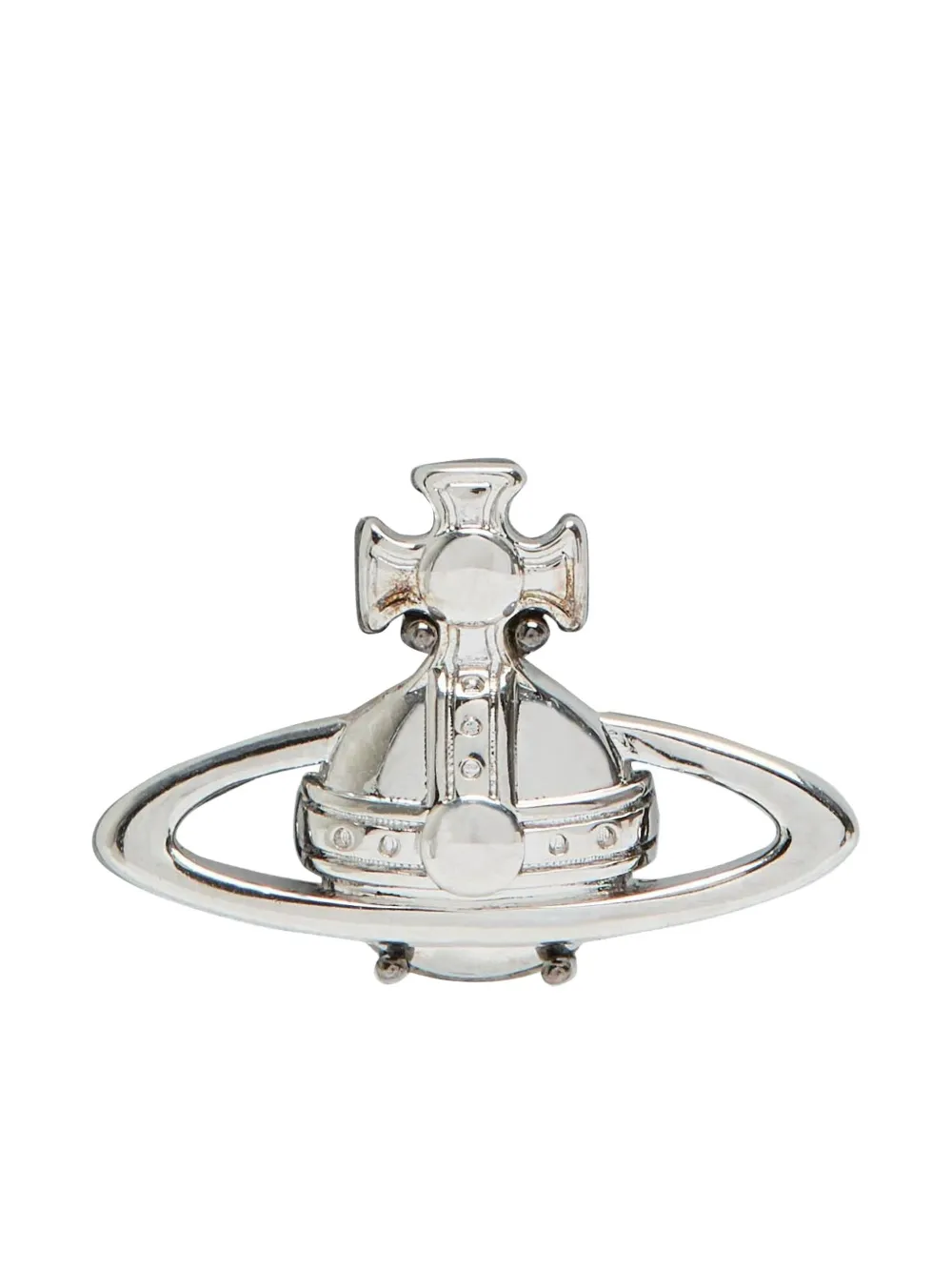Vivienne Westwood Suzon Rhodium-plated Single Stud Earring In Silver