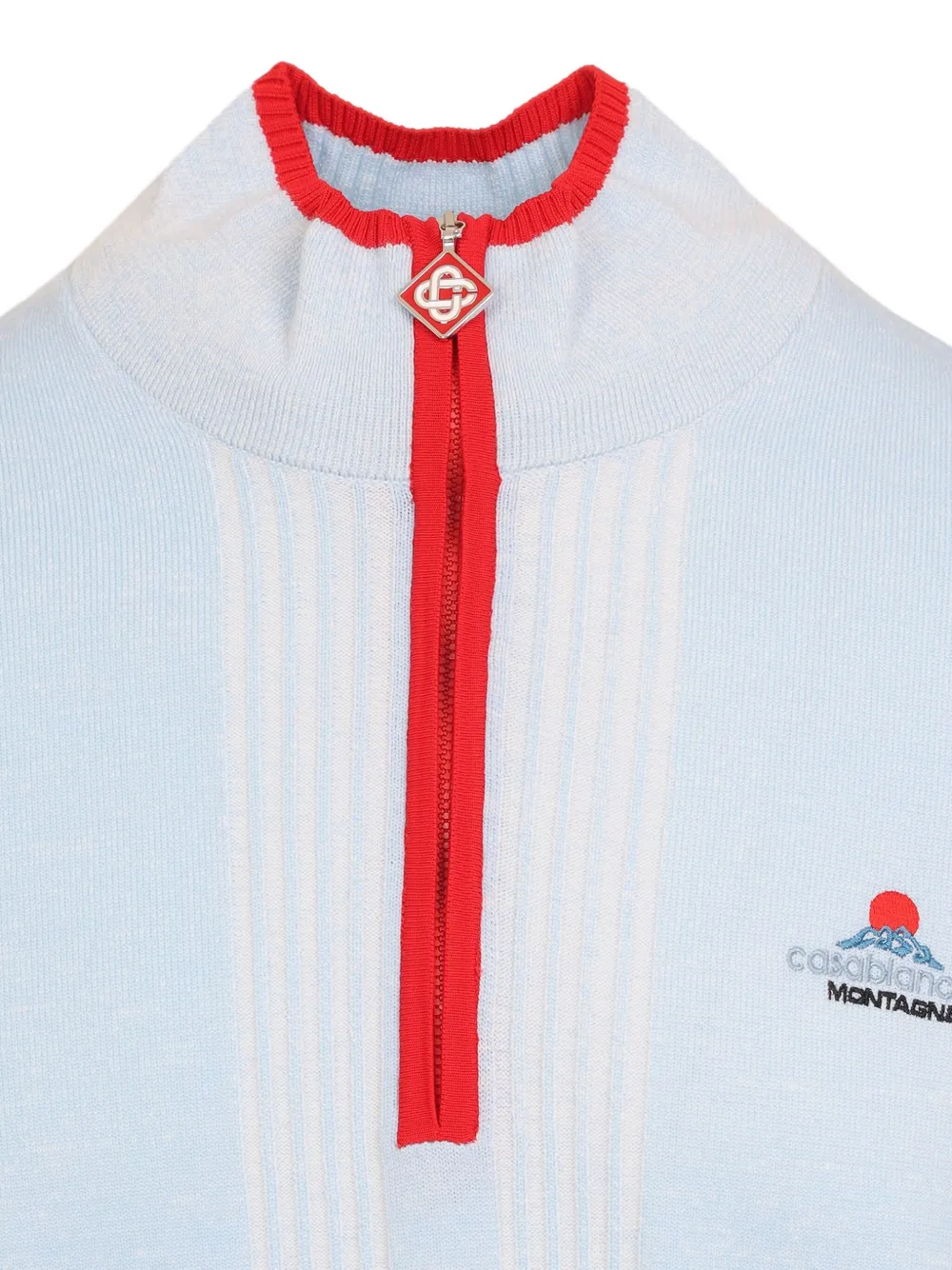 Casablanca Knit Base Layer Pullover Men In Blue