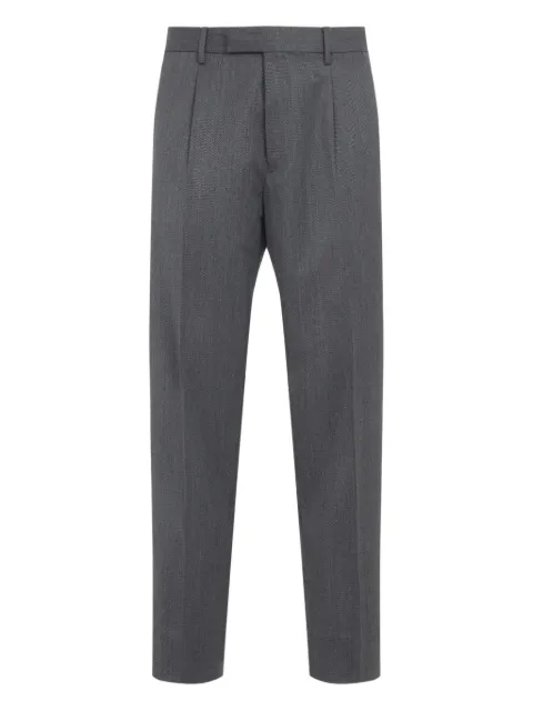 Zegna pleated wool trousers