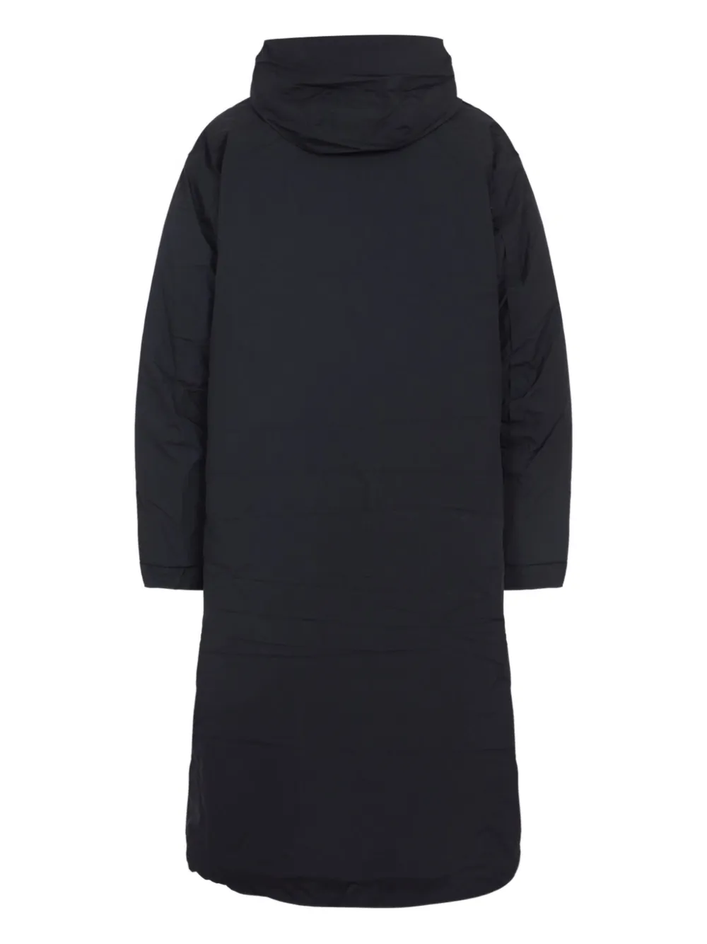 Y-3 hooded flap-pocket coat - Zwart