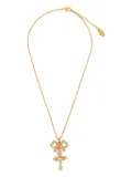 Vivienne Westwood Rigoberta bow-embellished pearl necklace - Gold