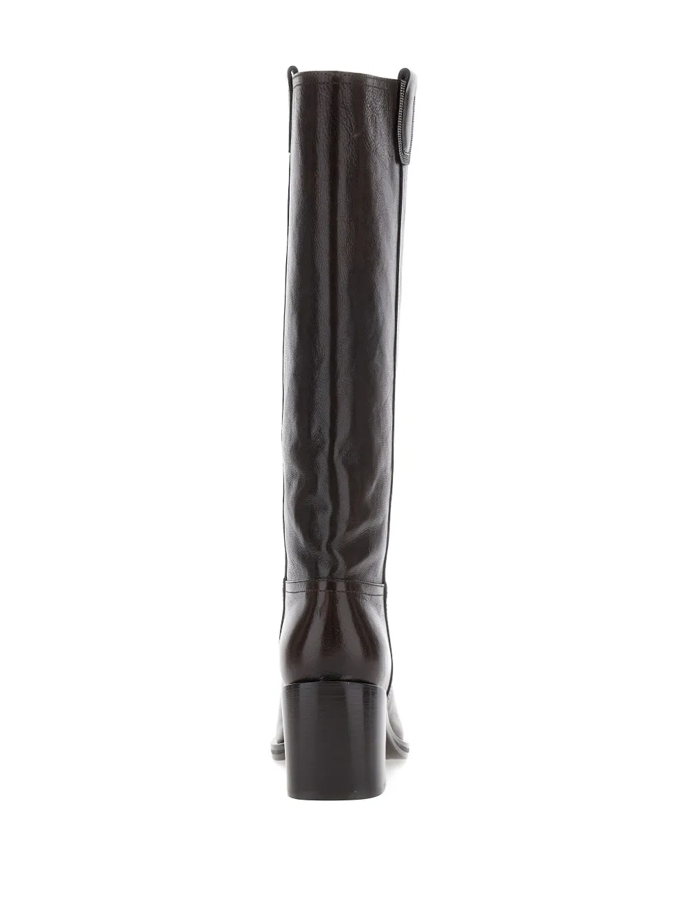 Brunello Cucinelli Leather Knee-high Boots In Brown