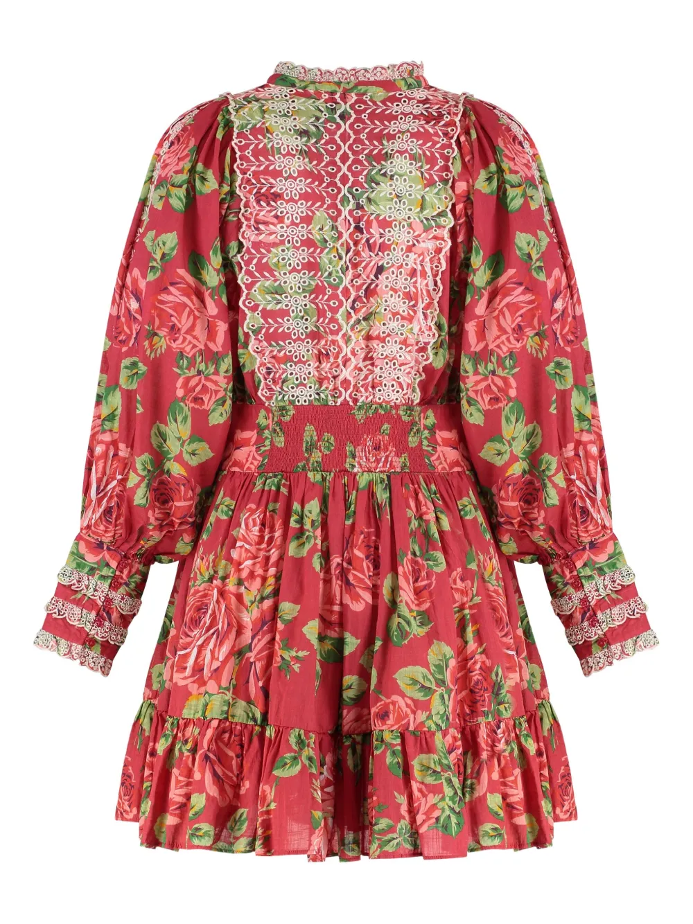ByTiMo floral lace mini dress - Rood
