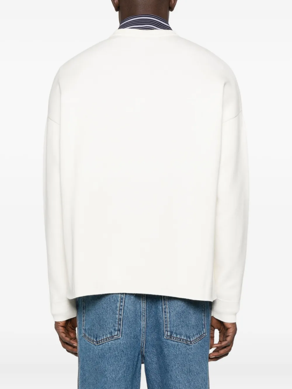 LOEWE Sweater met Anagram-patch Beige