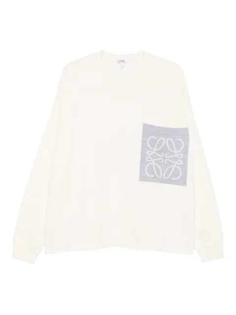LOEWE sudadera con parche de Anagrama