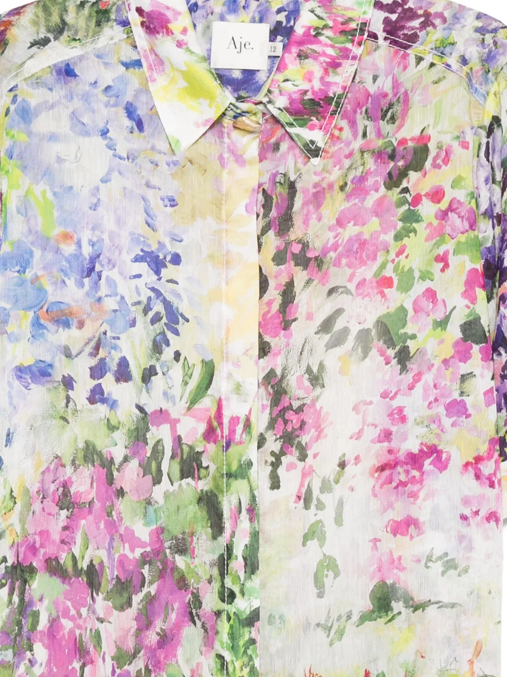 Aje Adina blouse met bloemenprint Roze