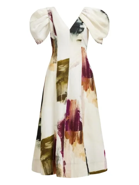 Aje robe mi-longue Bisou à volants