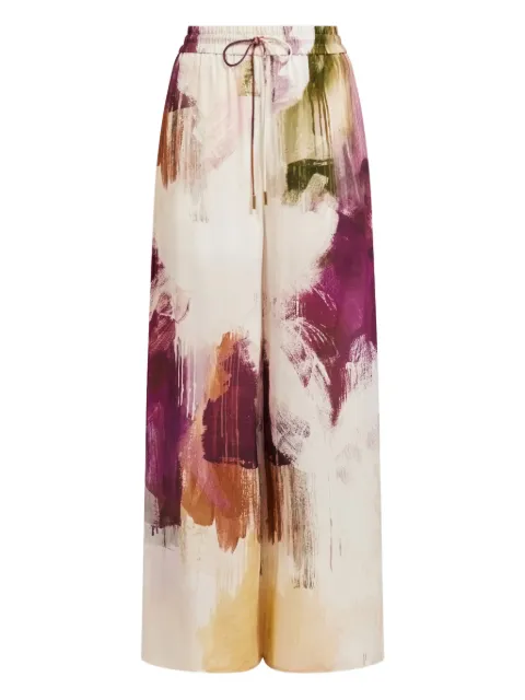 Aje Atomic silk palazzo pants